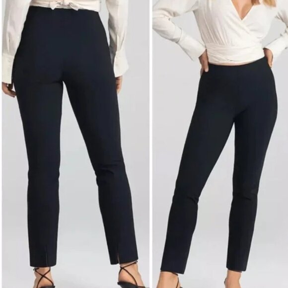 HoneyLove Black Perfectionist Pants Medium Stretch Pull On Elastic Waist - Picture 1 of 9